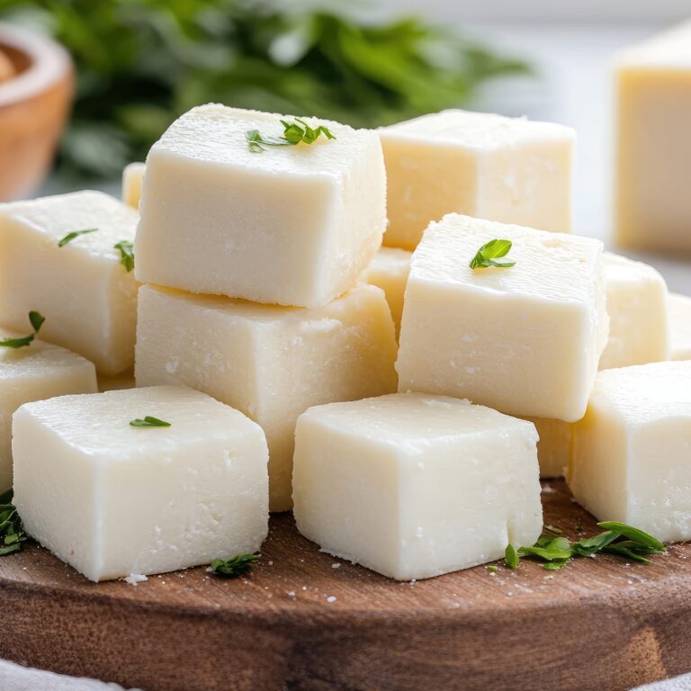 Cheesy cubes with cashews delicious golden cheesy cubes with textured edges, creamy rich surface, scattered roasted cashews adding crunch, delicate herbs sprinkled over rustic wooden serving board with linen napkin, soft daylight through kitchen window, blurred background of farmhouse-style kitchen warm comfort, inviting, homey atmosphere, touch of gourmet elegance photography close-up food photography with 50mm lens, natural soft light, focusing on food textures and contrast of cheese and nuts --chaos 35 --ar 16:9 --profile kwllwrr --stylize 200 --v 6.1 Job ID: b3cc5c05-97da-4bcc-a2d9-cc76d1b45e5d